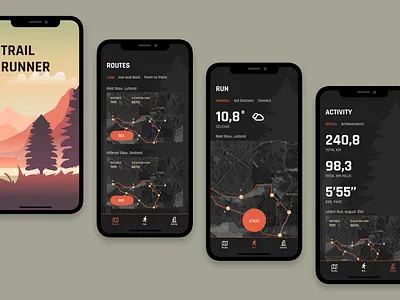 Location Tracker dailyui ios location tracker mobile product design running app trail running ui ui design