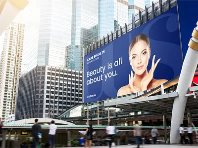 Wellness Care Advertising advertisement advertising beauty product billboard brand identity branding business branding cosmetic cosmetics creative creativity design system graphic design graphic designer logo design logotype personal care visual identity wellness logo wordmark