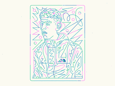 Not Good Enough artwork character color guy illustration illustrator ilustrace marekehrenberger outline person pink portrait thug vector