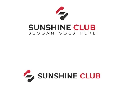 Sunshine Club Logo | Minimal Logo | Creative Logo | Letter Logo brand identity branding design flat illustrator lettering logo minimal real estate typography