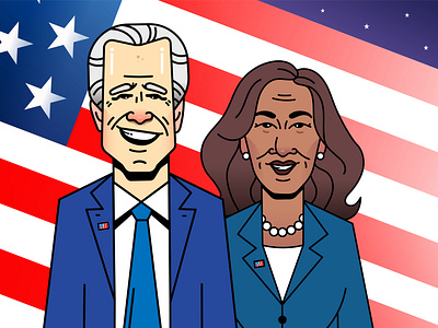 America: A new hope america biden character design design illustration kamala kamala harris president trump united states of america usa vector