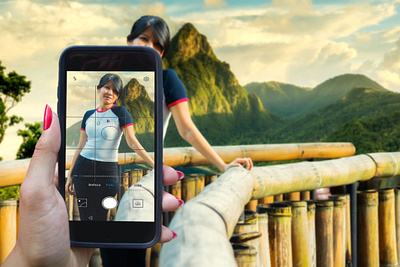 Angie landscape photo editing photo manipulation photo retouch photoshop portrait woman