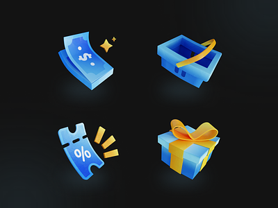 Bluu 3D Marketplace Icon Illustration 3d 3d icon 3d icons 3d illustration 3d marketplace icon 3d modeling blender blender modeling c4d illustration marketplace icon modeling render