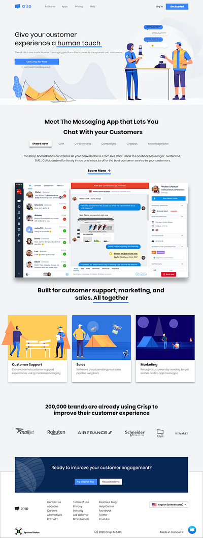 landing page redesign adobexd minimal redesign