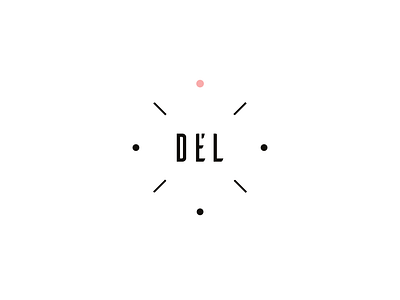 DÉL Natural brand branding design himalayansalt identity logo mark minimal noon package packagedesign rosepink sign