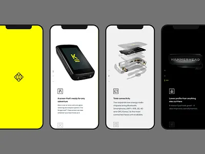 Hammerhead.io cylcing gps responsive design visual design