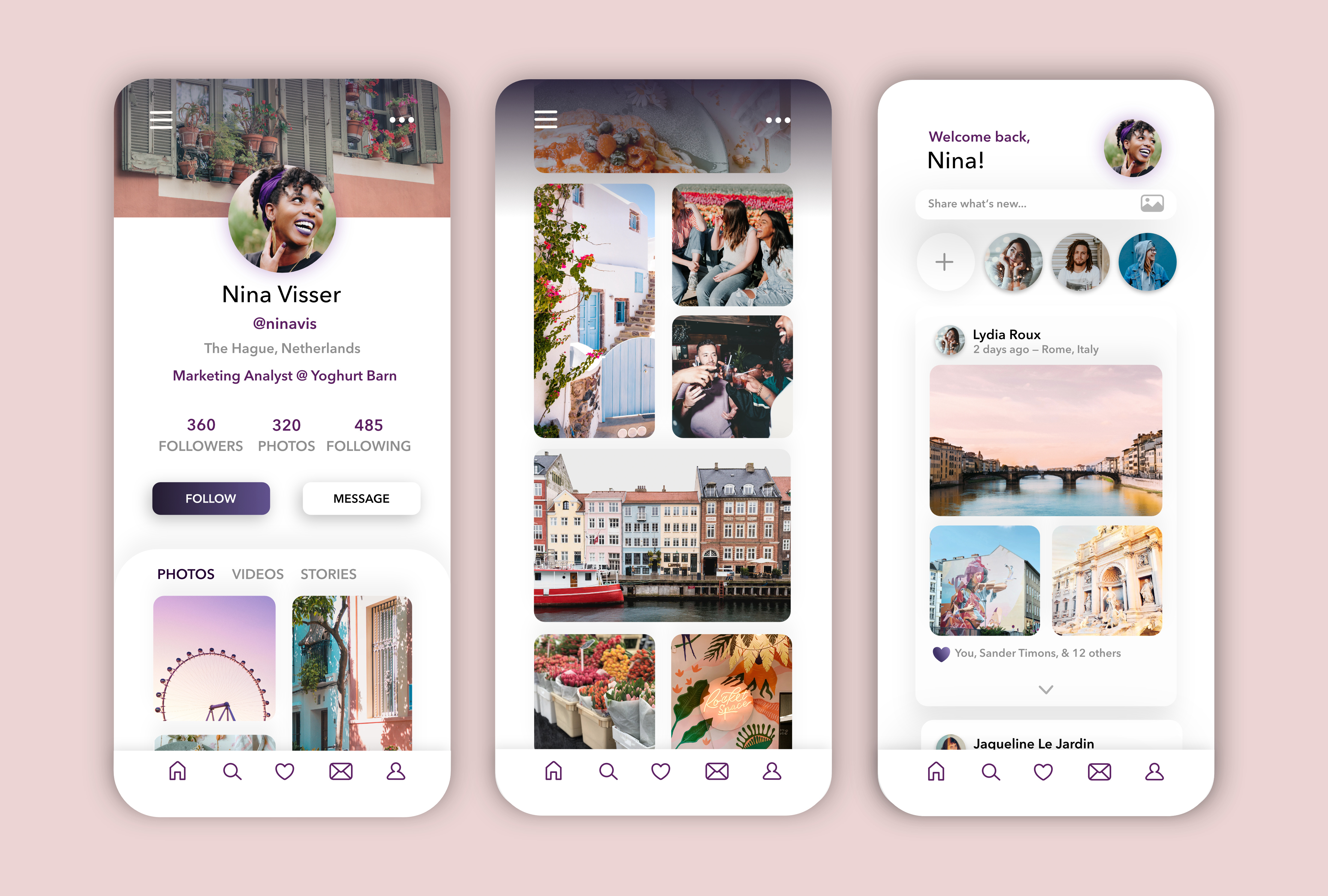 Daily Ui Challenge 06: User Profile - Social Media