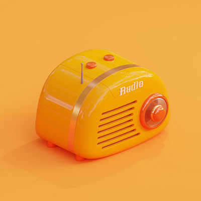 Radio 3d 3d animation animation blender blender3d illustraion isometric render