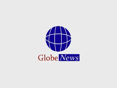 Daily Logo Challenge - Globe News 50dailylogochallenge 50daylogochallenge daily logo daily logo challenge dailylogochallenge design flat logo minimal news tv