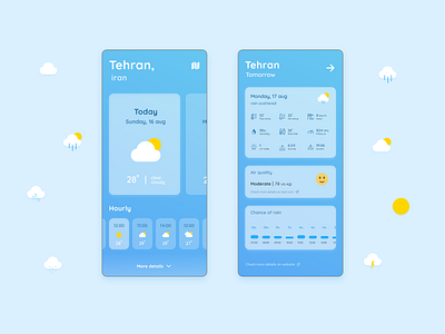 Weather app 037 055 app dailyui flat iran minimal ui uidesign weather weather app weather forecast weather icon weather icons
