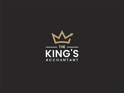 Crown + Accountant Logo Concept accountant logo branding crown crown accountant logo financial logo graph logo icon illustration king king logo logo logo design vector