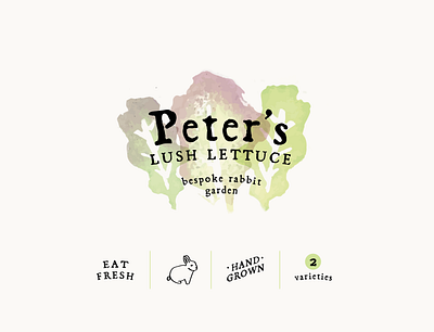 Peter's Lettuce design logo plainsproject