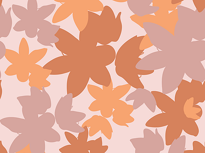 Floral Pattern - Design by Cheyney autumn colour design design by cheyney digital drawing fall colors flat floral art floral pattern flowers illustration illustrator minimal pattern pretty vector