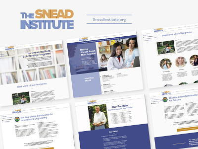 Snead Institute - Identity and Website Design brand design brand identity branding design identity identity design logo logo design nonprofit nonprofits scholarship scholarships school web web design website website design