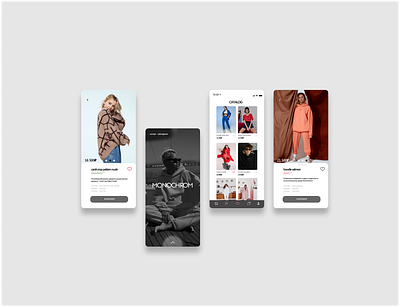 online store clothes fashion ios shop store app uidesign ux design