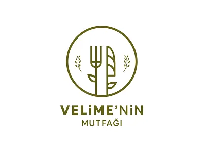 Organic Food - Logo food inspiration logo logo design logos organic velimenin mutfağı