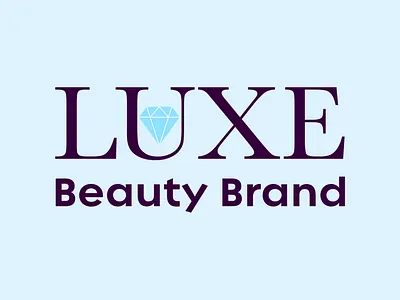Luxe Beauty Brand brand design branding design flat icon illustration logo logodesign typography vector