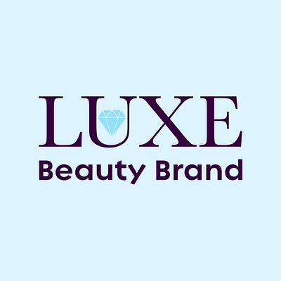 Luxe Beauty Brand brand design branding design flat icon illustration logo logodesign typography vector