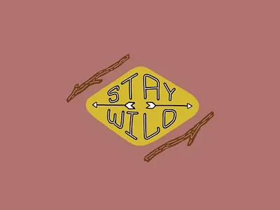 Wild Thing design flat hand drawn handlettering illustration lettering minimal vector