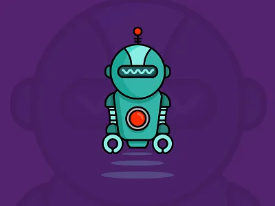 Robot art brand design fun illustration illustrator logo quick robot simple vector