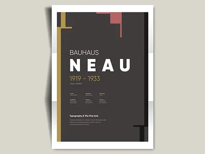 Bauhaus Neue adobe brand creative design graphic graphic design illustration illustrator poster poster art poster design posters typography