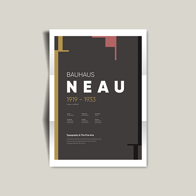 Bauhaus Neue adobe brand creative design graphic graphic design illustration illustrator poster poster art poster design posters typography