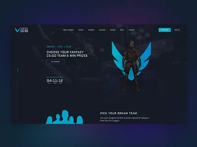 Gaming Website Design clean cs:go dark website gaming gaming logo gaming website madebyswish military neon ui ux web design website