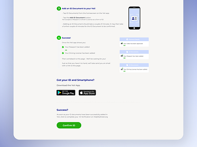 HelpMyStreet - ID Verification design ui web