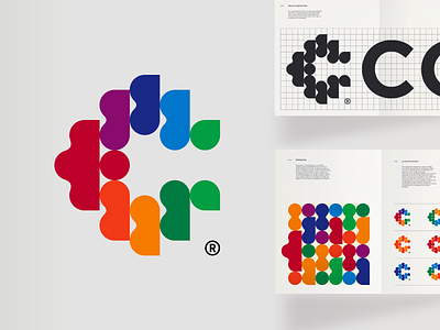 C monogram brand branding color design grid icon identity illustration logo motion graphics poster process typography vector