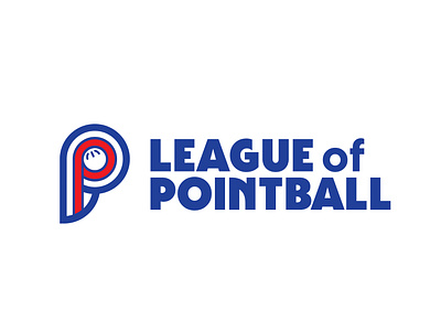League of Pointball Logo baseball branding design graphic design logo vector wiffleball