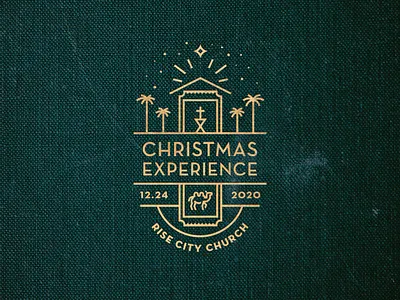 Christmas Experience Badge badge badge logo badgedesign branding camel christian holiday jesus nativity northstar palmtree
