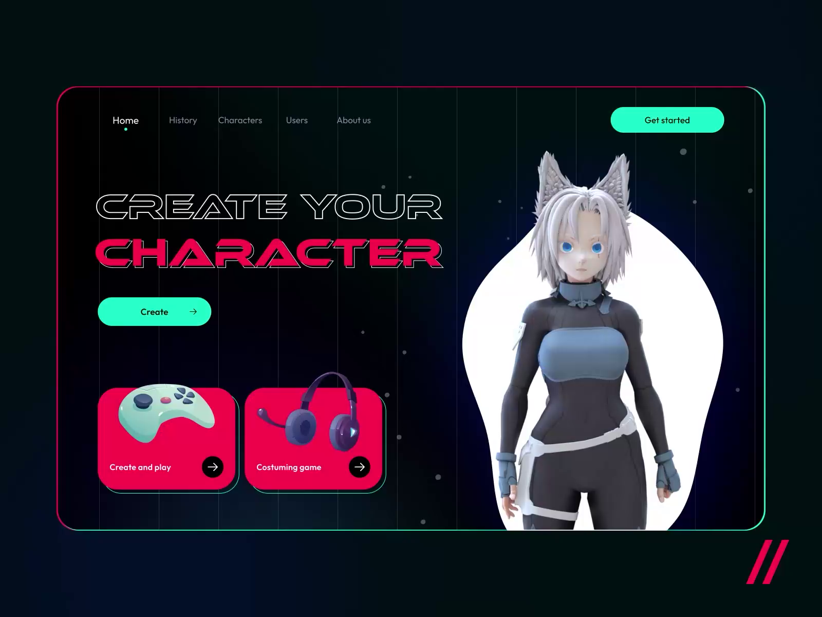 3d characters platform by kristina taskaeva for purrweb ui ux agency on