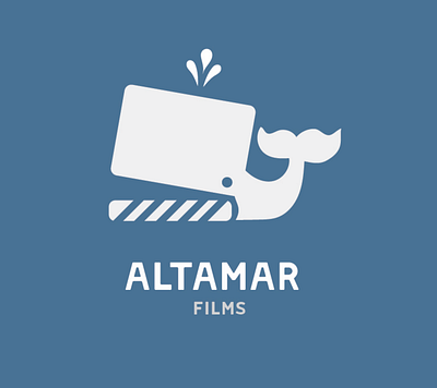 Altamar Films brand brand identity branding design filmmaker graphicdesign illustration logo logodesign whale