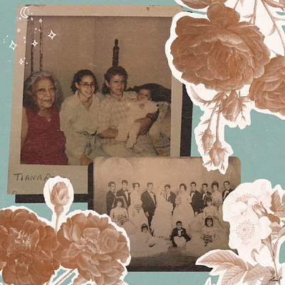 Four Generations collage digital illustration editorial illustration photomontage collage publication design