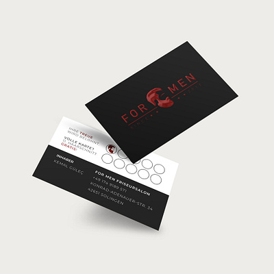 Business Card - For Men Barber barber barber logo business card business card design business cards businesscard design haircut illustration illustrator logo vector