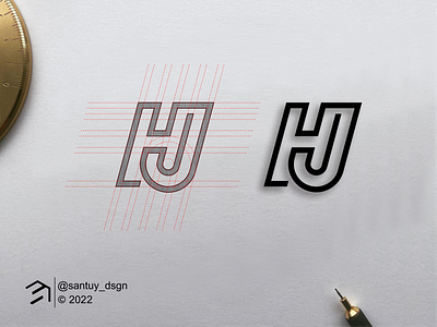 HJ Monogram logo Concept! brand branding design h icon illustration inspirationslogo j letter lettering logo logoideas monogram symbol vector
