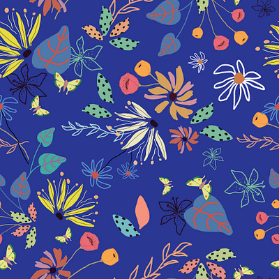 Pattern illustrated in Photoshop for a surface studio. drawing illustration pattern surface design