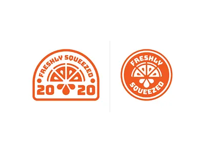 Freshly Squeezed Badges abstract abstract logo badge badge design badges brand brand design brand identity branding identity design joe budden joe budden podcast juice logo logo design mark music orange podcast symbol