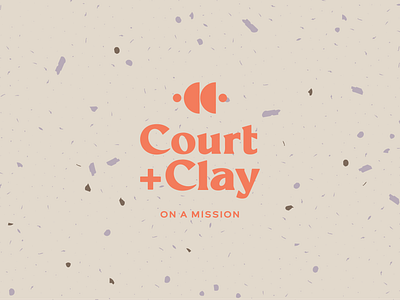 Court + Clay Branding branding ceramic ceramics clay colors geometric jewelry jewelry logo logodesign muted natural nature texture wordmark