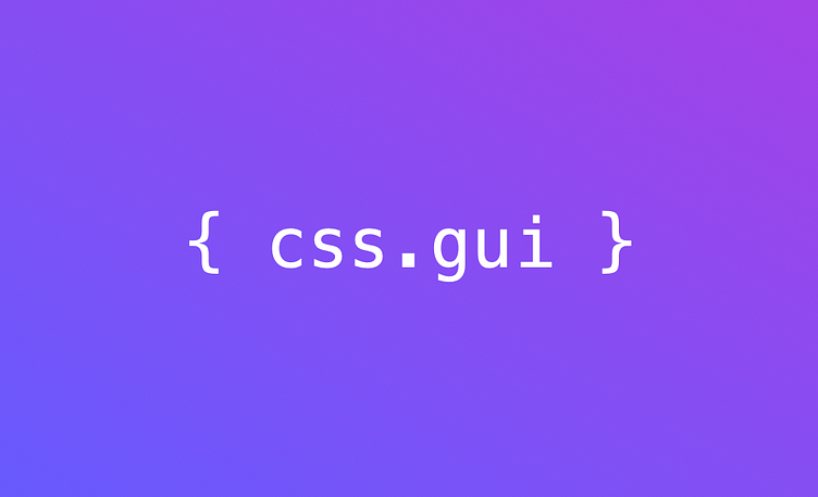 css.gui by Components on Dribbble