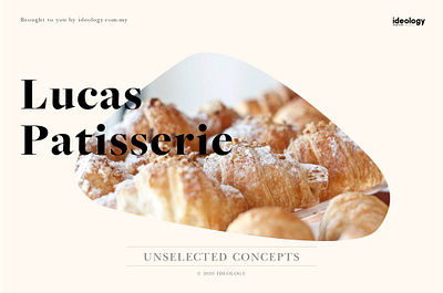 Lucas Patisserie Unselected Concepts art direction brand brand design brand identity branding design graphic design identity design logo logodesign visual identity