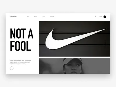 Not a Fool. black design ui ux web web design white