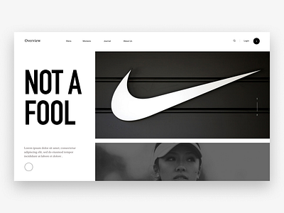 Not a Fool. black design ui ux web web design white