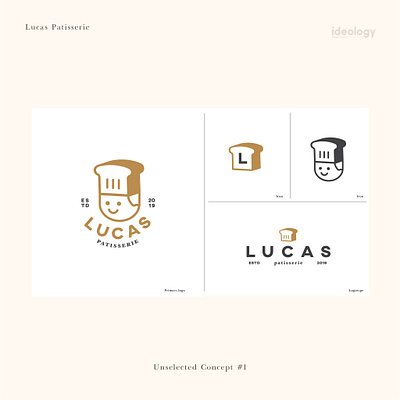 Lucas Patisserie Unselected Concept 1 art direction brand brand design brand identity branding design graphic design identity design logo logodesign visual identity