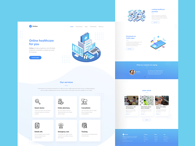 Perikso - Landing page app design desktop illustration landingpage mobile mobile app ui uidesign uiux ux uxdesign web webdesign website