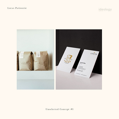 Lucas Patisserie Unselected Concept 1 art direction brand brand design brand identity branding design graphic design identity design logo logodesign visual identity