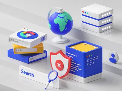 3D visual for Minimum Lovable Product 3d 3dart 3dillustration 3dmodelling c4d cinema4d design globe google illustration logo saas servers ui