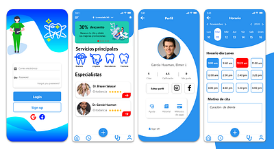 Consultorio Dental adobe xd design design art designer iu logos uiux ux vector xd animation xd design