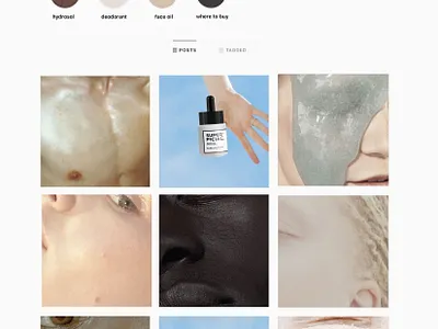SUPERFICIAL beauty instagram grid