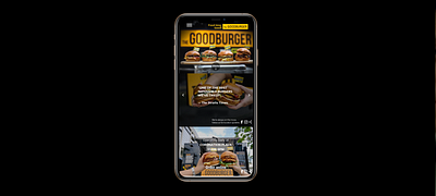 [Goodburger redesign] Mobile page dailyui design mobileweb portfolio redesign ui ux webdesign